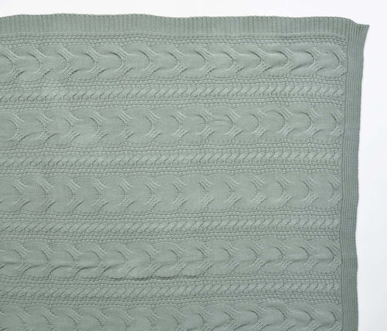 Knitted Blue Blanket- Set of 2