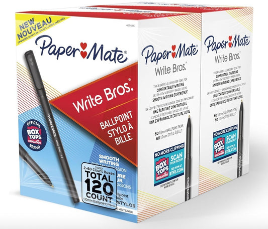 Paper Mate Black Ballpoint Pens- 120 Count