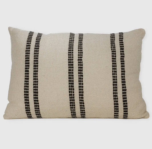 Double Stripe Lumbar Pillow- Set of 3