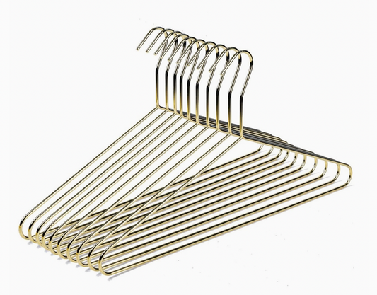 Luxe Gold Metal 17" Hanger - 100 Hangers