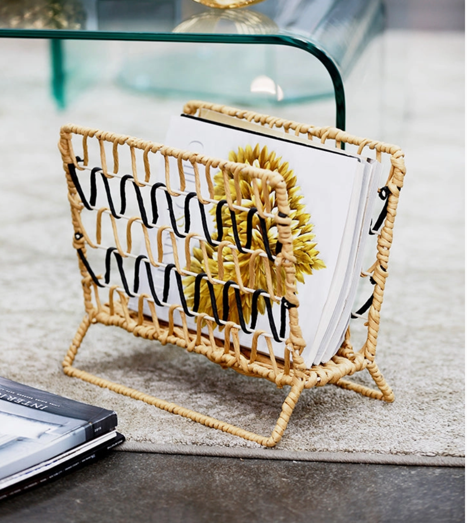 Seagrass Woven Magazine Holder- Set of 4