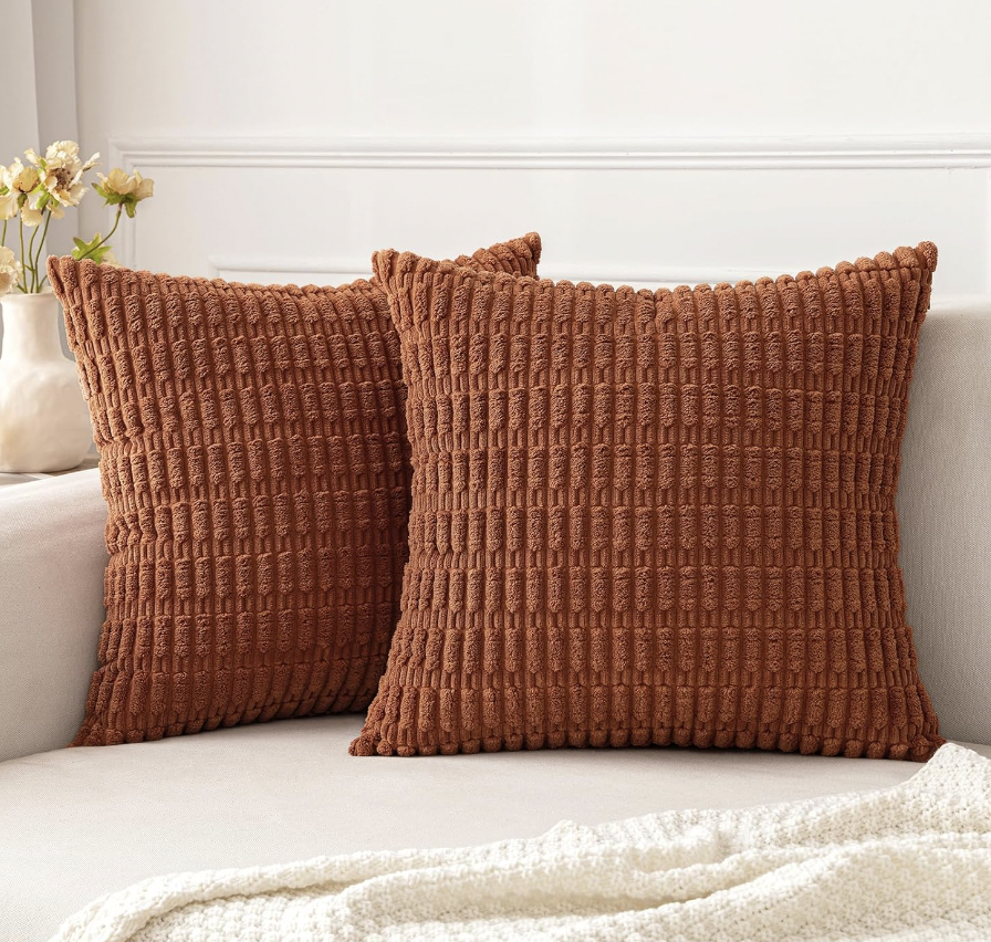Corduroy Boho Pillow Covers- Various Options